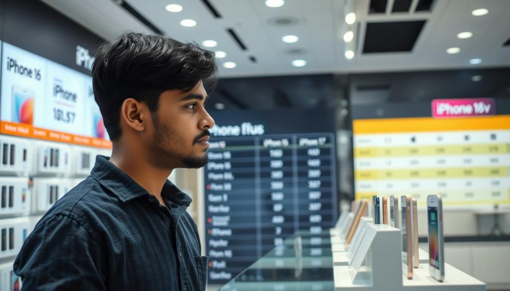 Indian consumer considering iPhone 17 purchase decision