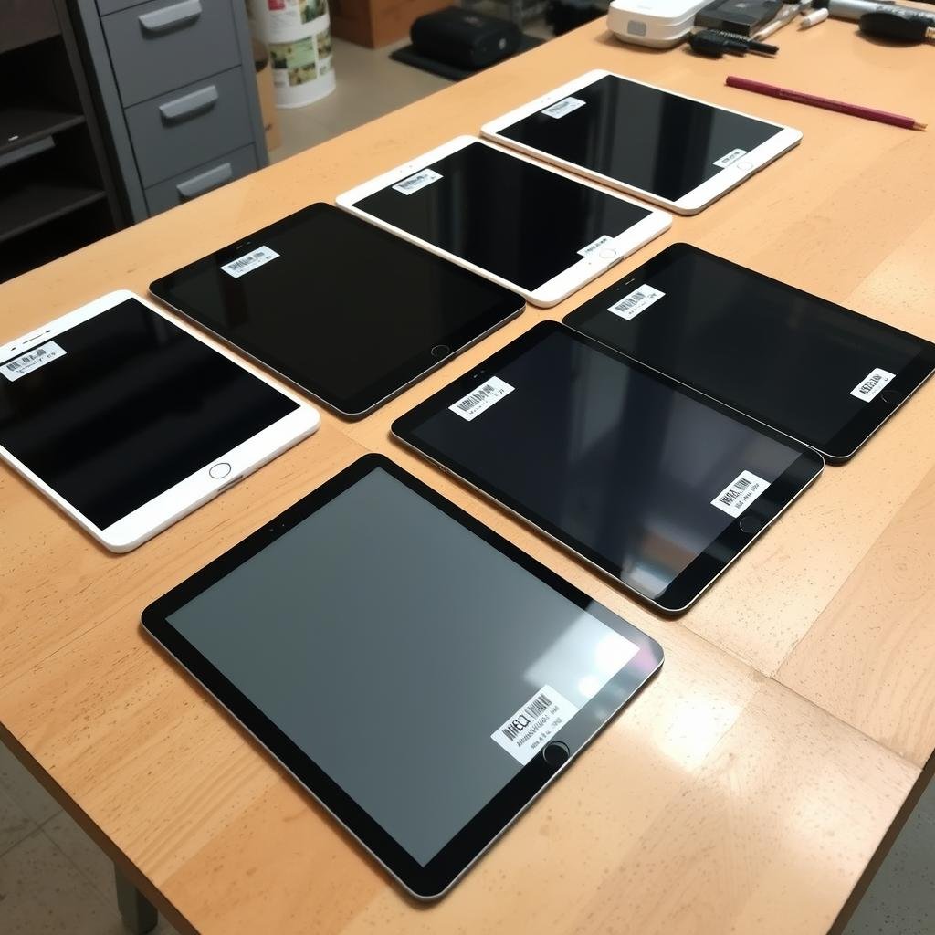 iPad screen replacement parts showing different quality options affecting iPad screen replacement cost